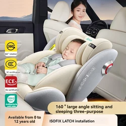 Child Safety Seat Car Baby Infant Car Can Sit and Lie Child Newborn 0 to 12 Years Old Universal