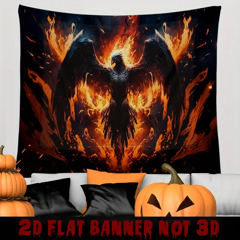 tapecaria-gotica-de-halloween-dark-fantasy-blackbird-flame-perfeita-para-decoracao-de-casa-assustadora-e-configuracao-de-atmosfera