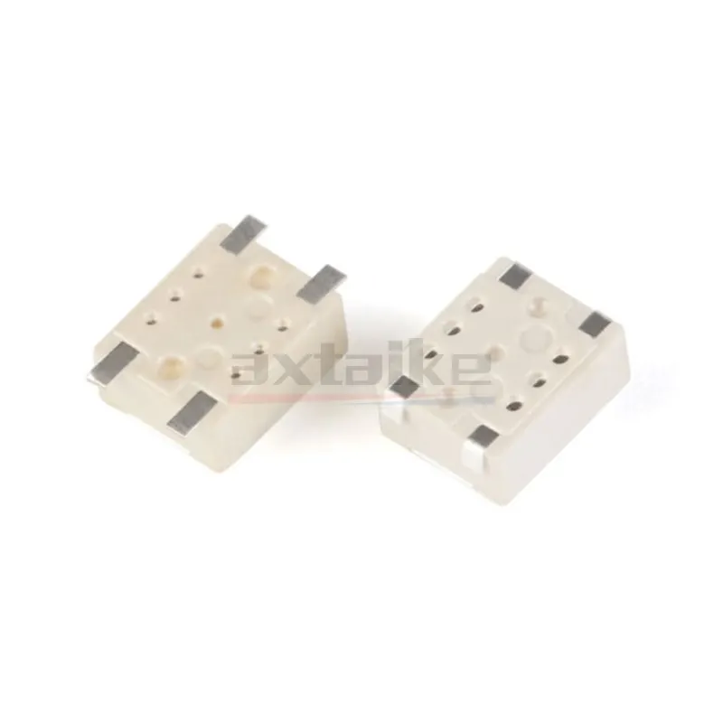 50PCS 3*4*2.5 SMD Touch Button Car Remote Control Key Switch 3x4x2.5 3.2×4.2×2.5MM e-cigarette micro switch White SMT