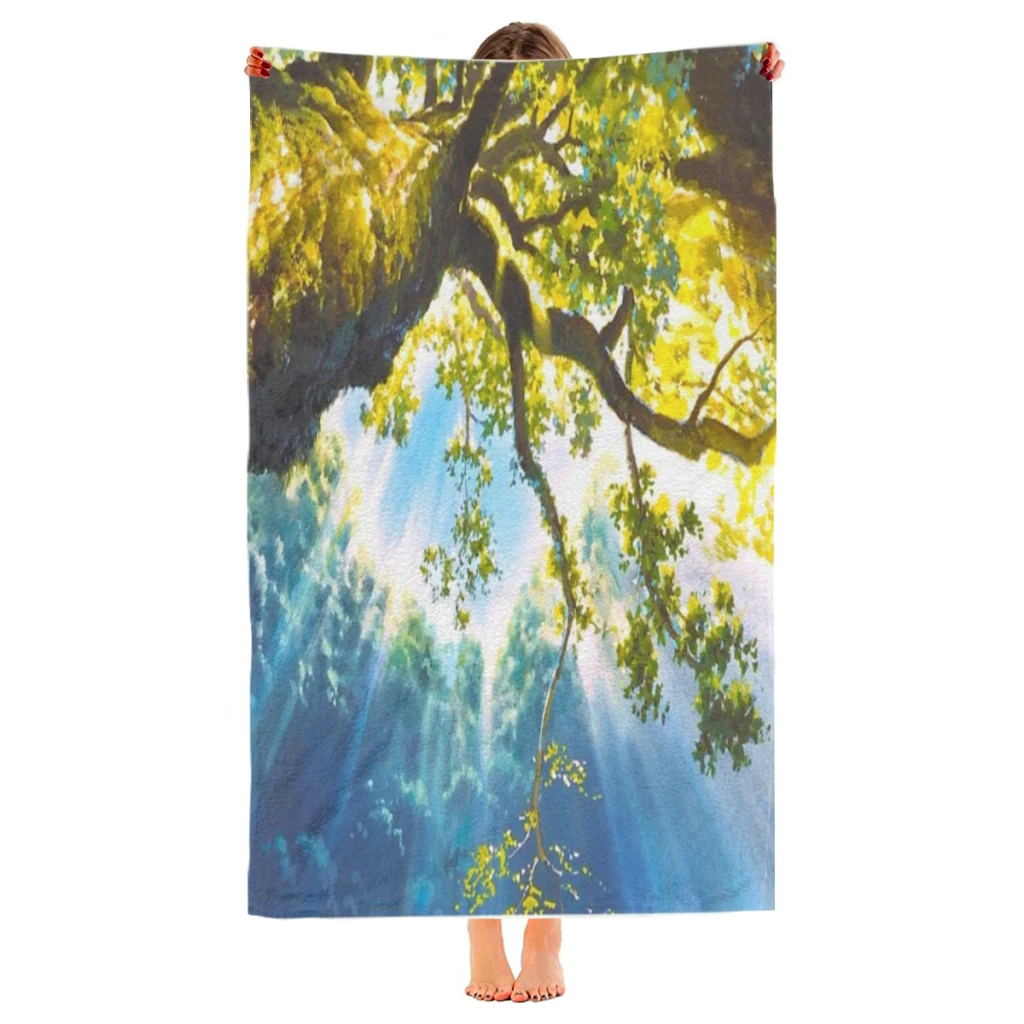 My Forest - Color Revamp Beach Towel  Poncho Bathing Towels Cover-ups Quick Dry Sand Free Yoga Spa Gym Pool