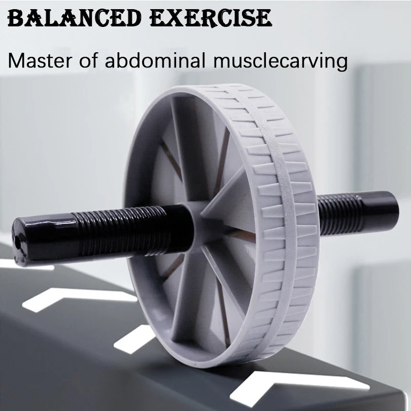 Roda abdominal com rolamento de carga forte, rolo antiderrapante, equipamento de exercício muscular de força, treinamento de fitness, uso doméstico