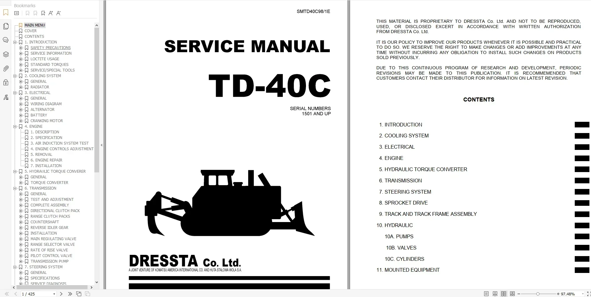 TruckEPC3 Komatsu Dozers 2022 3.07 GB PDF Shop Manual، مخطط صيانة المشغل والدائرة #2