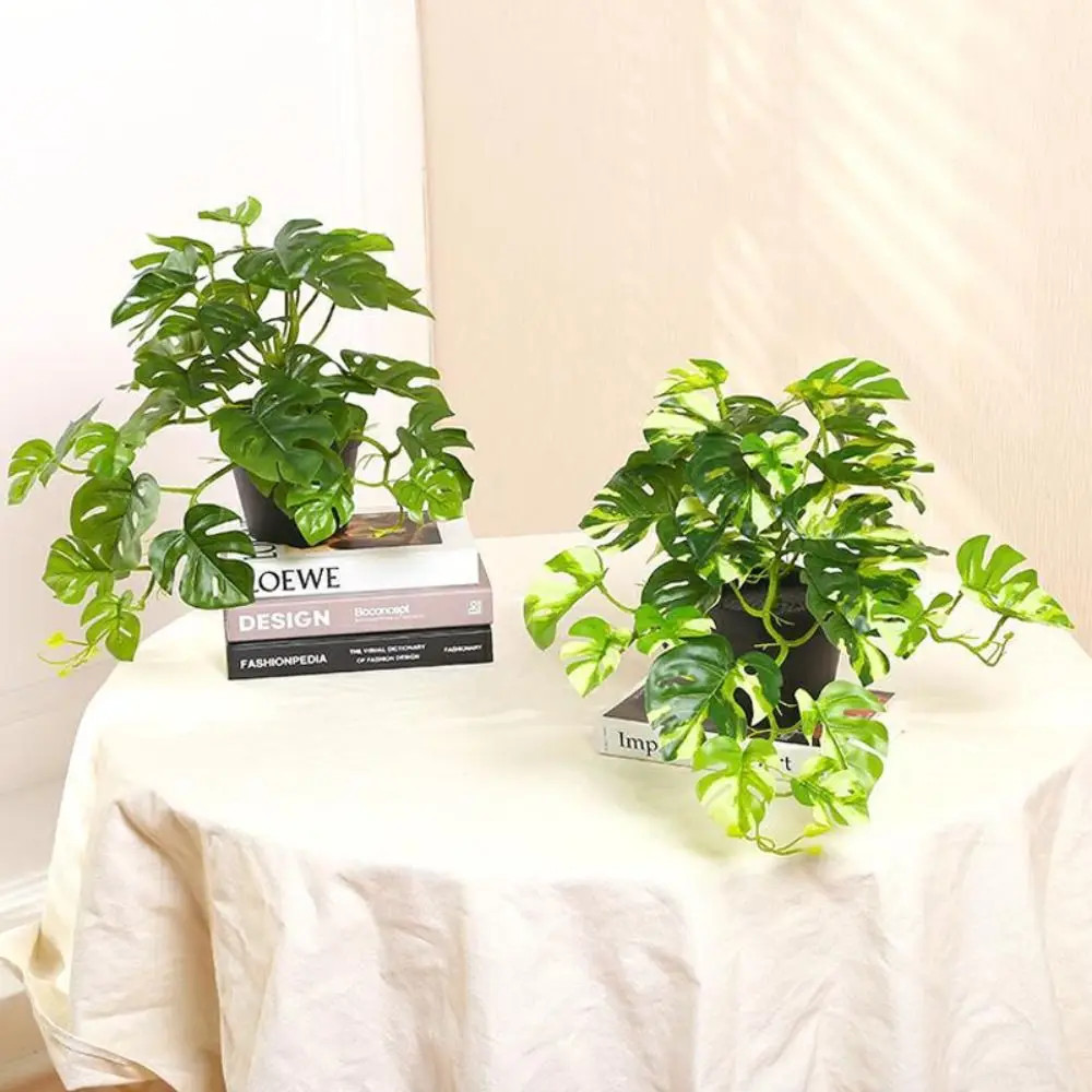 Nordic Garden Decor Desk Living Room Tree Bonsai Party Decoration Fake Plant Green Plant Simulation Plants Turtle Leaves