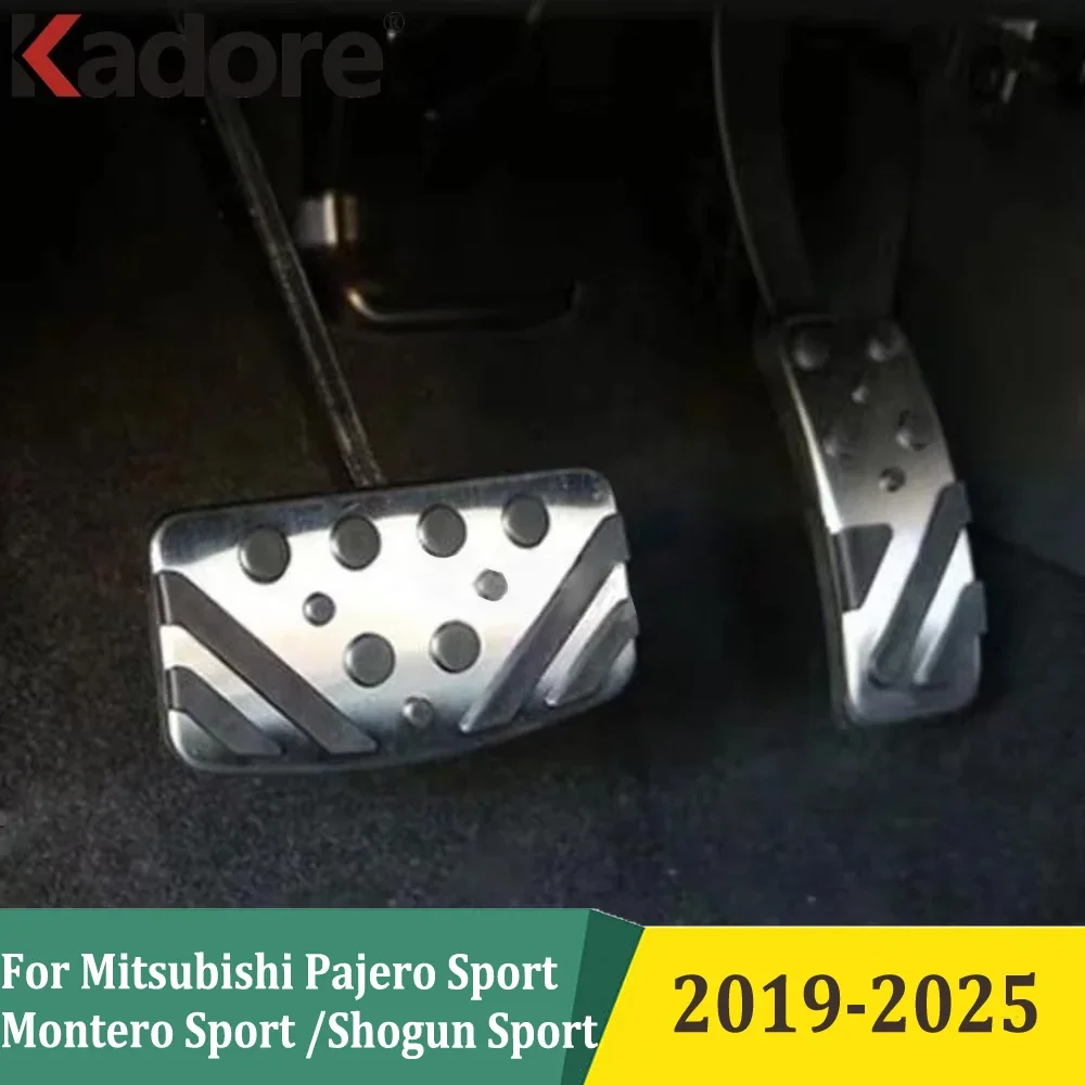 

For Mitsubishi Pajero Sport /Montero Sport /Shogun Sport 2019 2020-2025 Fuel Brake Foot Rest Pedal Pad AT MT Clutch Cover