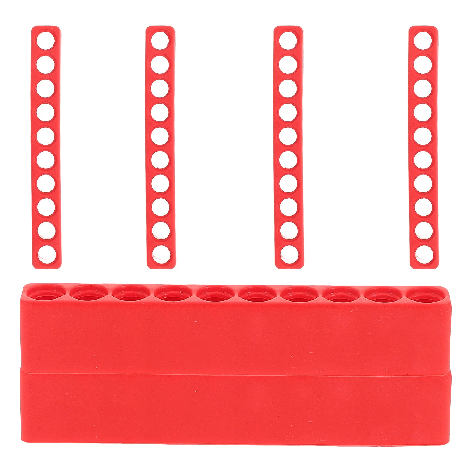 

6Pcs Bit Organizer Plastic Holder 10 Holes Screwdriver Bit Storage Case Compact Portable Tool Rack for Workshop