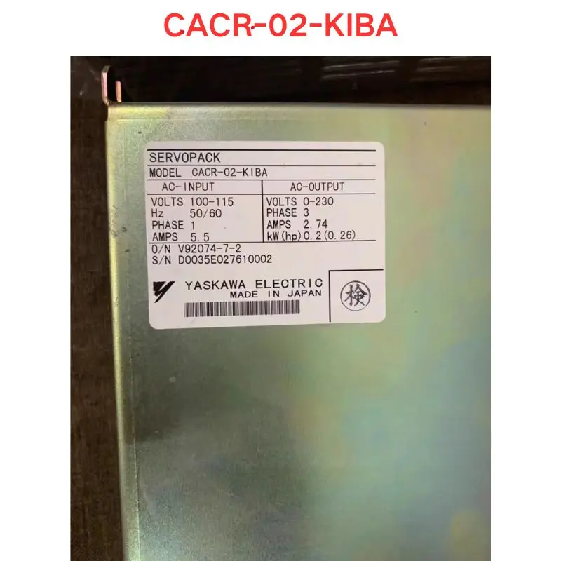 Used OEM disassembled parts CACR-02-KIBA drive Functional test OK
