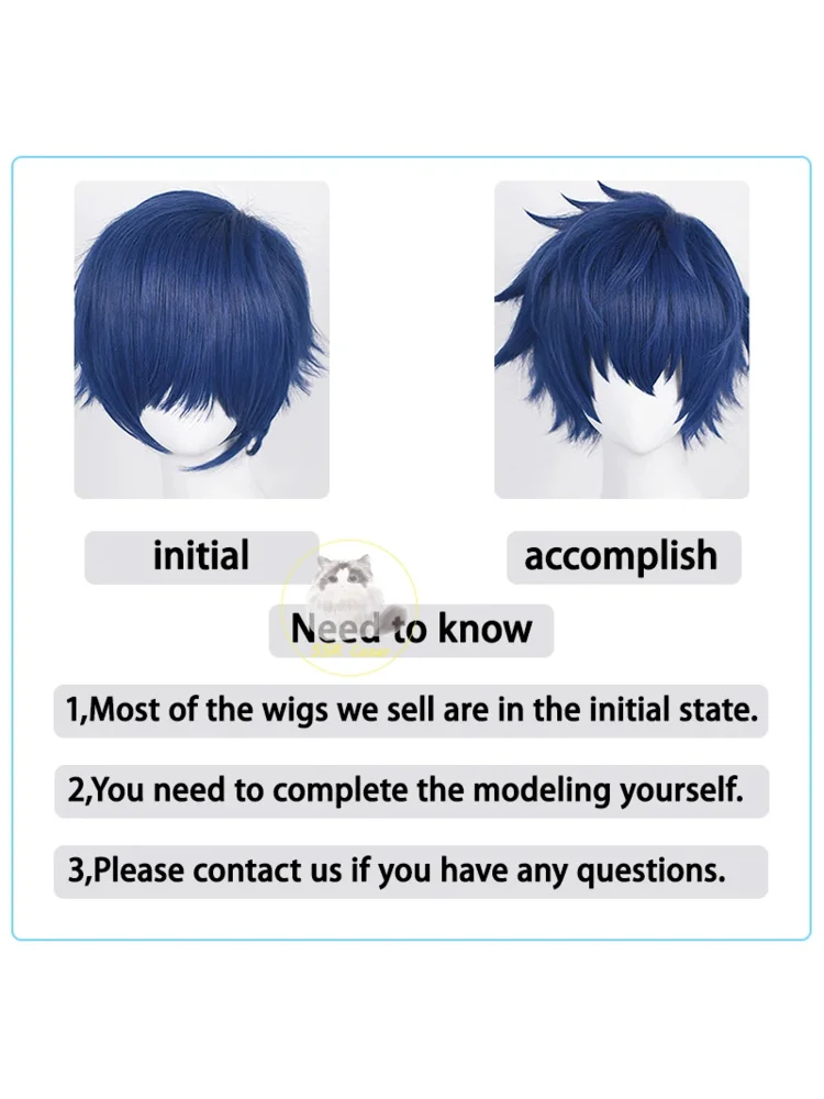 جديد ❤ 2025 جينشين تأثير Focalors Furina فضي أبيض أزرق شعر مستعار أنيمي تأثيري الباروكات مقاومة للحرارة S ☆ ☆ ☆