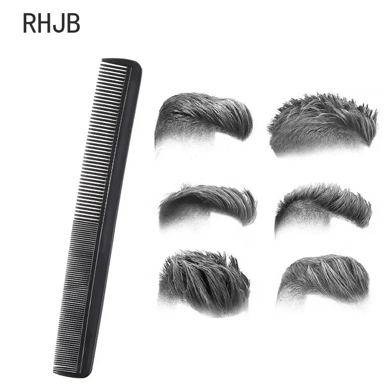 5 /10 Pieces Fine Cutting Wide Tooth Hair Barber Carbon Fiber Salon Hairdressing Comb Heat Resistant Styling Grooming Comb