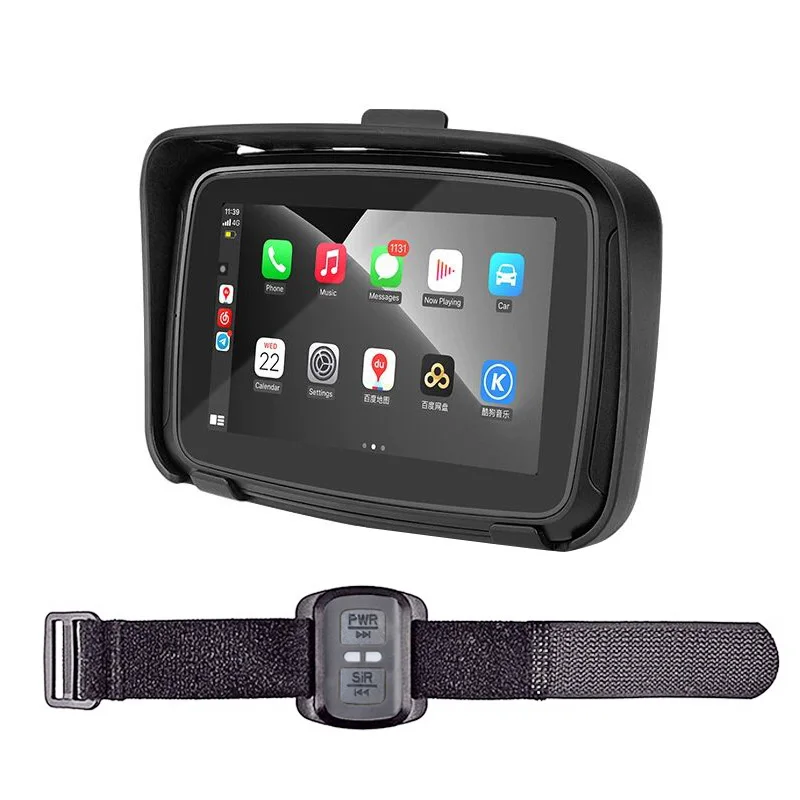 

5 inch outdoor IP67 waterproof portable motorbike navigator with remote control