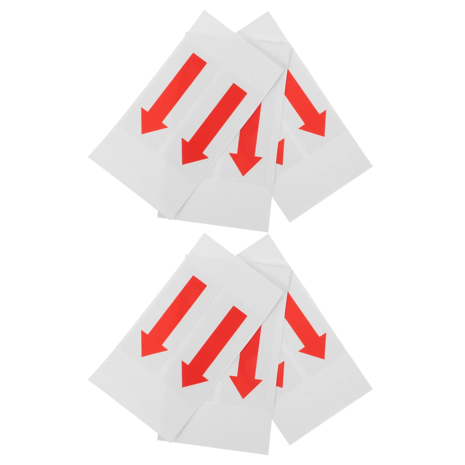 

6pcs Direction Arrow Stickers Strong Adhesion Warning Prompt Decals Indicating Direction For Office Factory