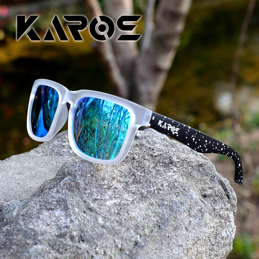 Karos Fashion Polarisierte Sonnenbrille UV400-Schutz Unisex Blendschutzbrille Herren Fahren Wandern Radfahren Outdoor-Sportbrillen