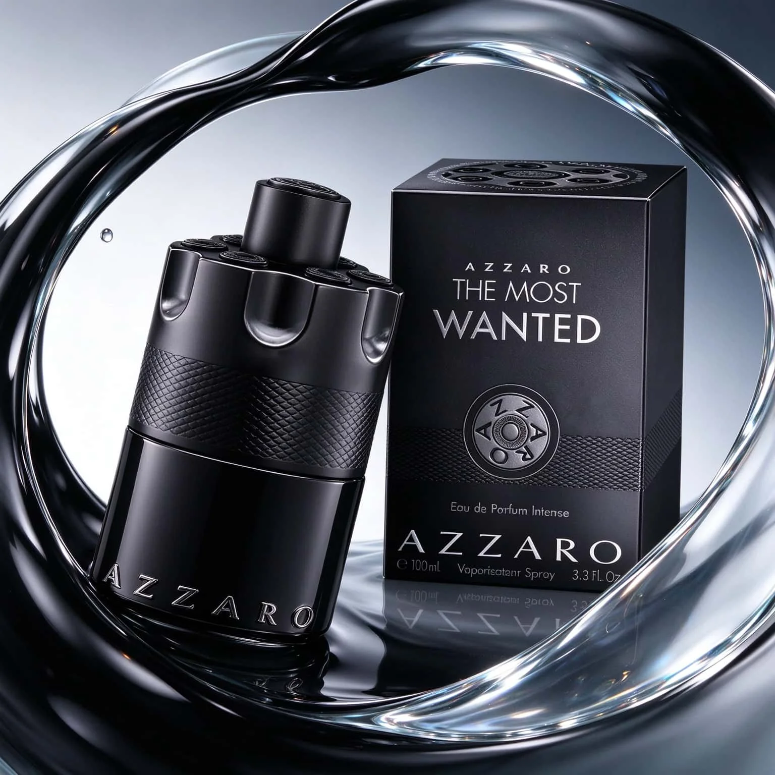 Azzaro Unisex Eau de Parfum Premium Golden Sculpted Bottle Design Rich Warm Oriental Woody Aroma Long Lasting Fragrance Spray Ideal for Dating Evening Holiday Gift