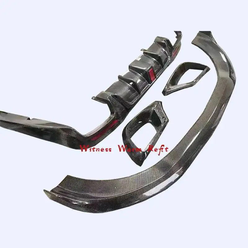 For Benz S Class W222 S63 Amg Front Bumper Lip Air Vents Rear Diffuser Wings Spoiler Side Fender 2018-2022