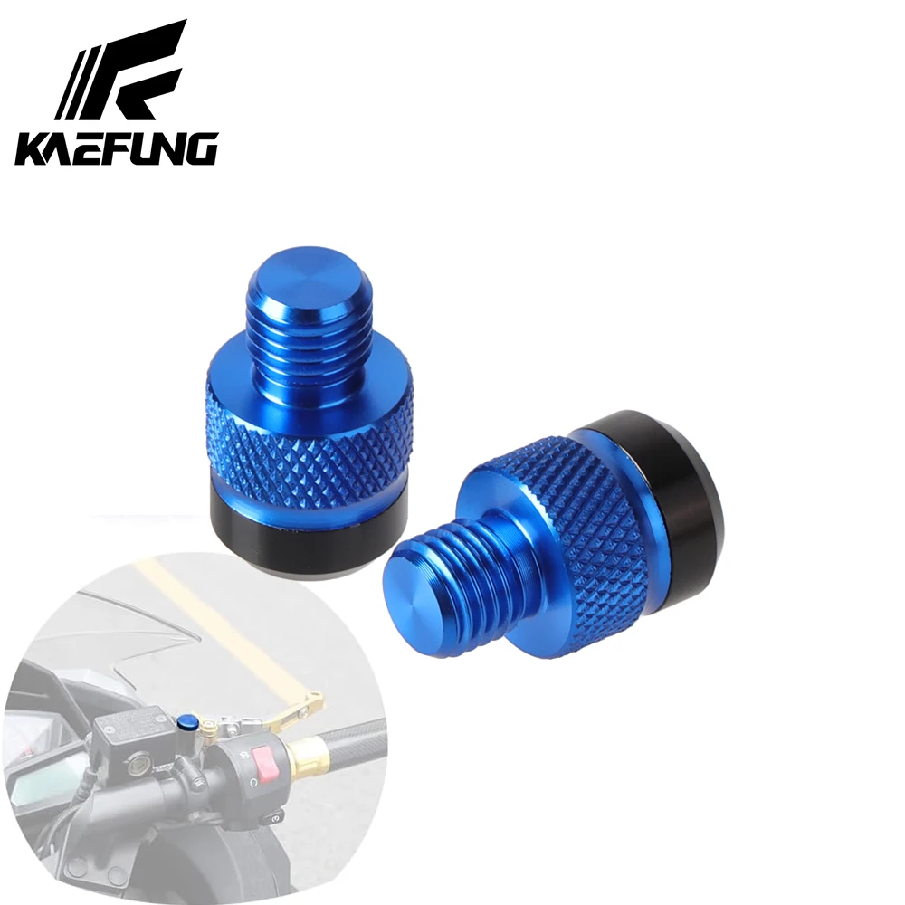 

Motorcycle Mirror Hole Plugs M10x1.25 Universal Motorcycle Rear View Mirror Screws for Honda Yamaha Kawasaki Suzuki Ducati ATV