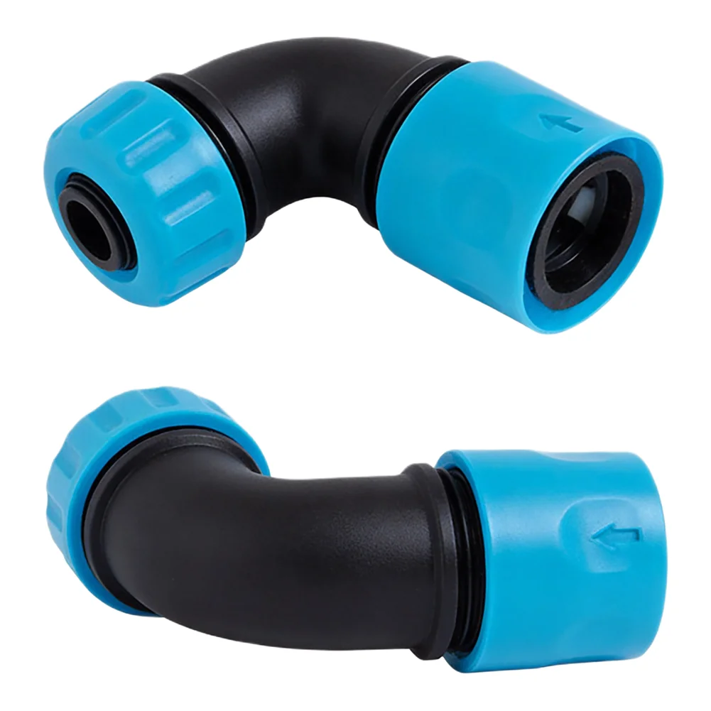 Irrigation Essentials Set of 2 Elbow Quick Connectors Compatible with Standard Hoses for Effective Water Distribution