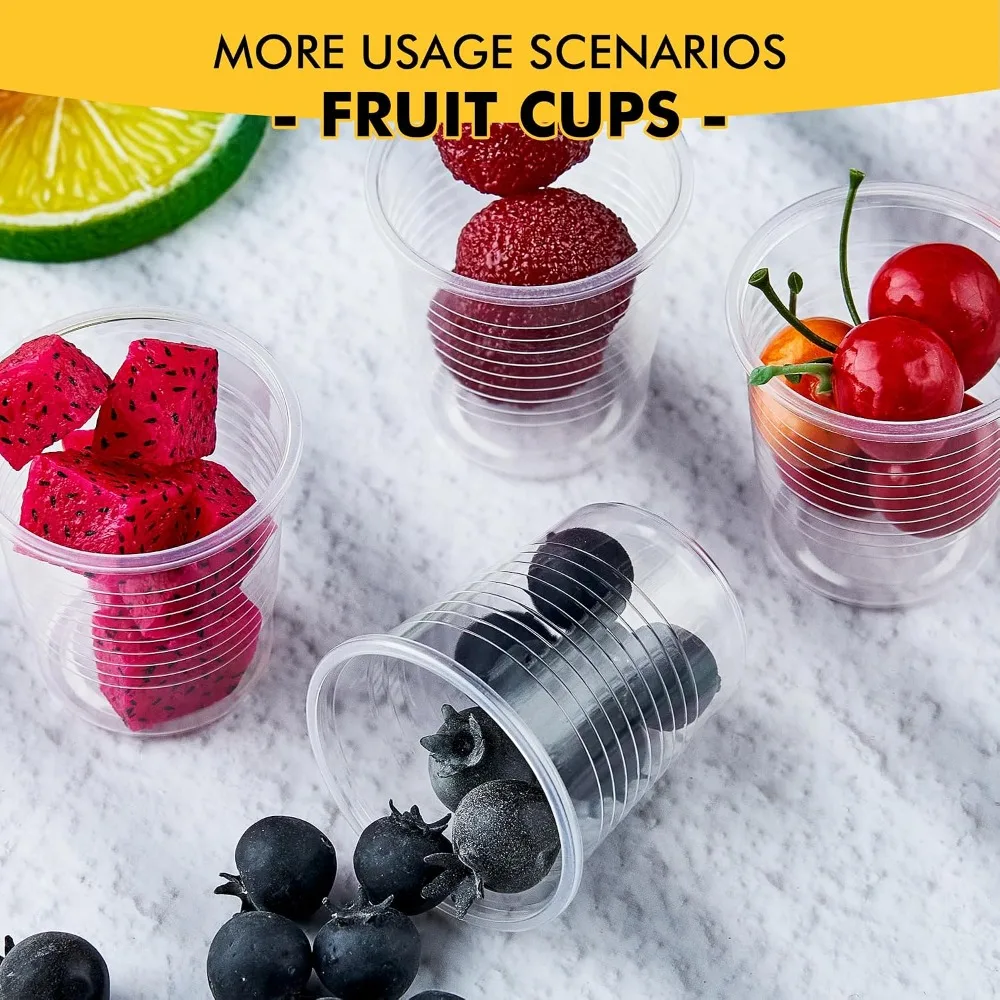 Paquete de 100 Vasos de Plástico Transparente de 3 oz, Vasos Desechables para Bebidas Frías, Vasos para Fiestas, Bodas, Acción de Gracias, Navidad, Vasos Transparentes al por Mayor, Más Vendidos