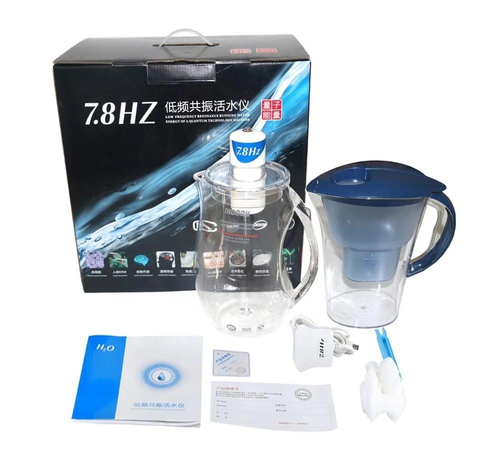 7.8Hz Low Frequency Water Activator Carbon Filter Water Jug Pitcher Enhance Cell Viability add energy to human body