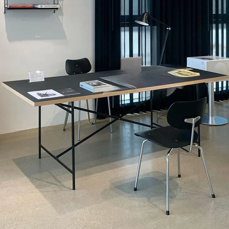 Simple living room personalized rectangular tea table small apartment household storage table studio conference desk