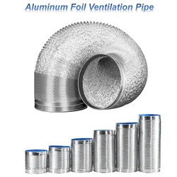 Tuyau de Ventilation en Aluminium Crypté, Tube de struction ée Évolutif pour Sortie de Cuisine, Accessoire pour Ventilateur