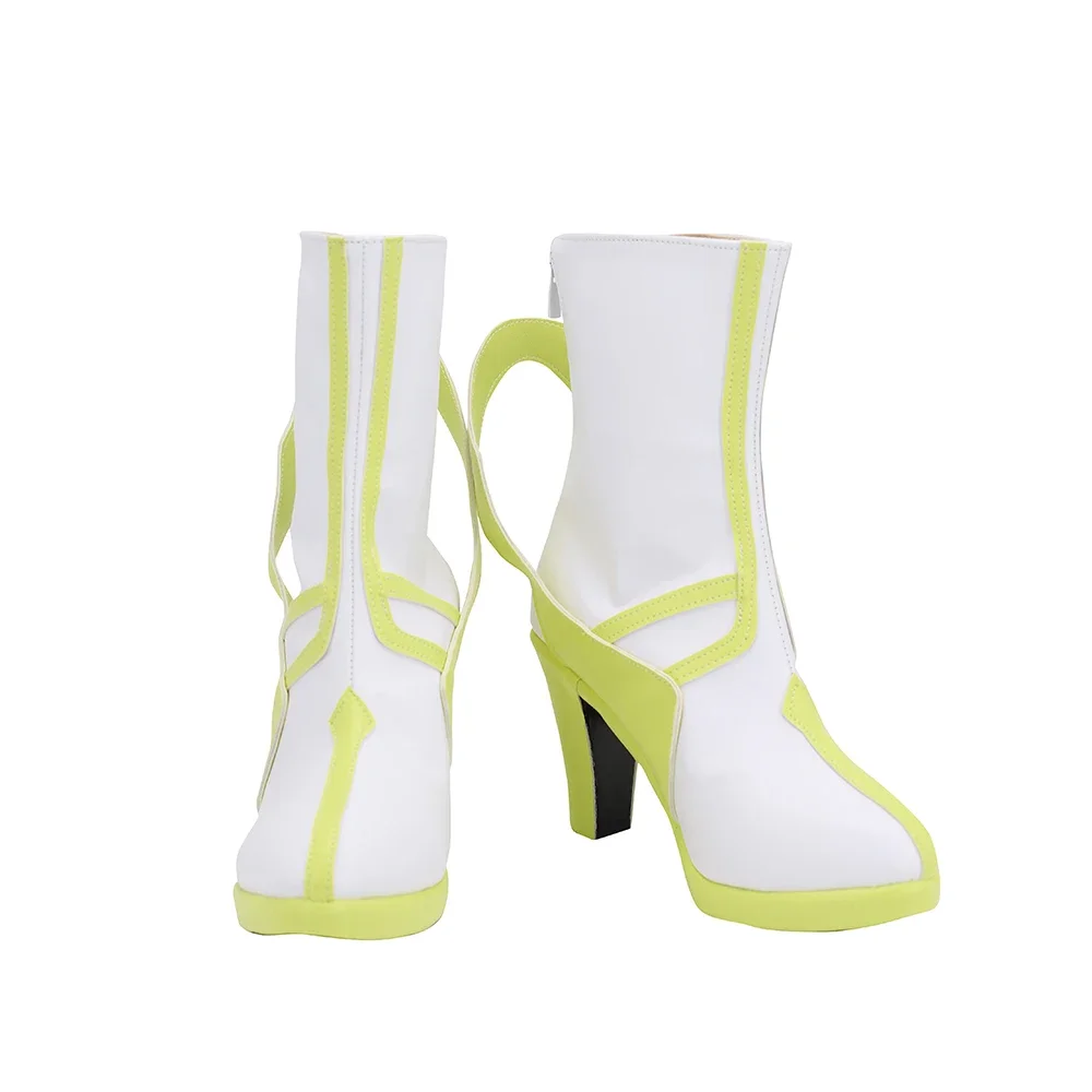 Sword Art Online Alicization Leafa Cosplay Boots High Heel White Shoes Custom Made (3)