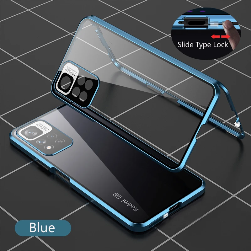 NONE 360-Degree Metal Magnetic Case Clear Xiaomi Redmi Note 13 Pro Plus 5G 3