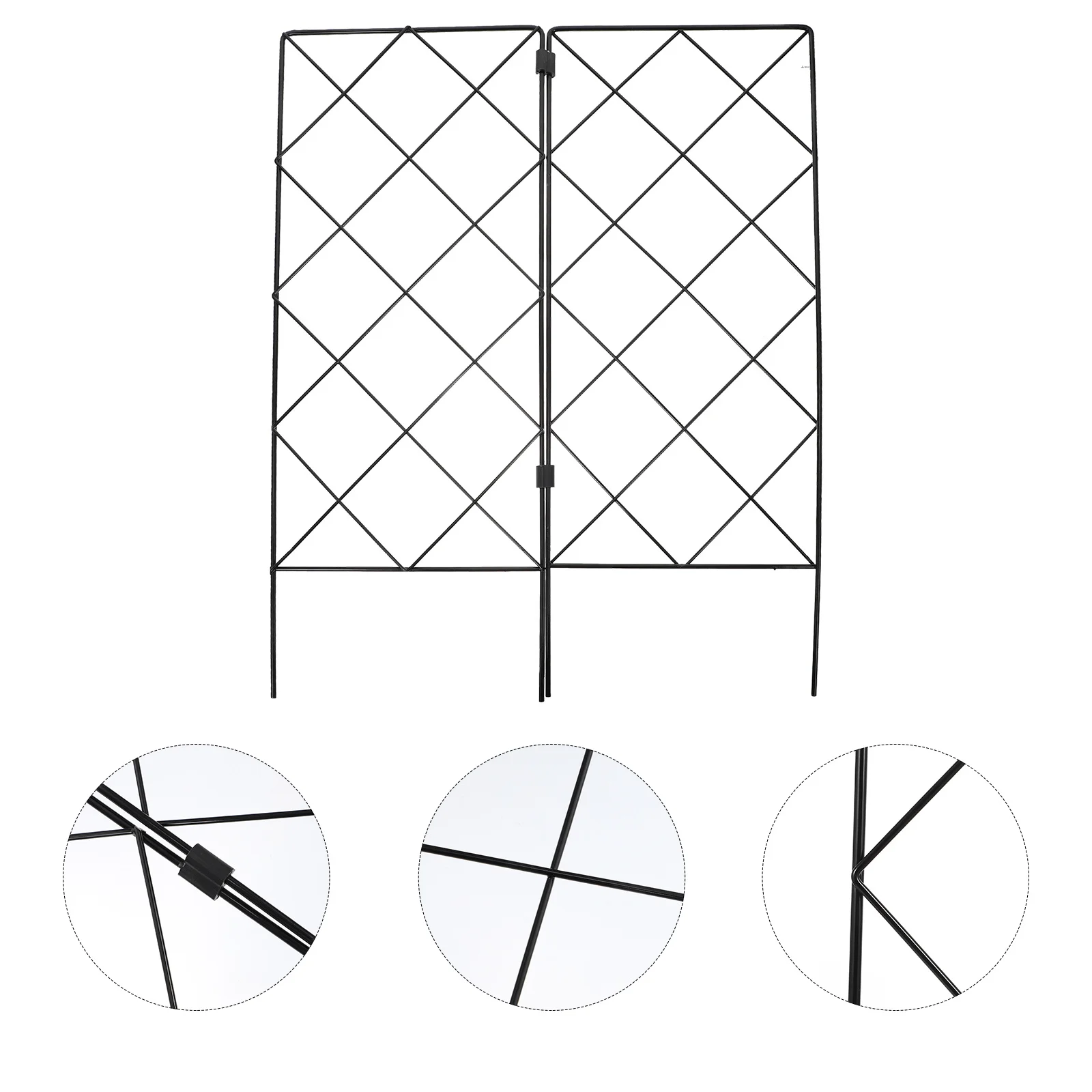 

2Pcs Garden Trellis Plant Support Stable Folding Frame Multi-Functional Vine Climbing Holder for Outdoor Gardening Plant