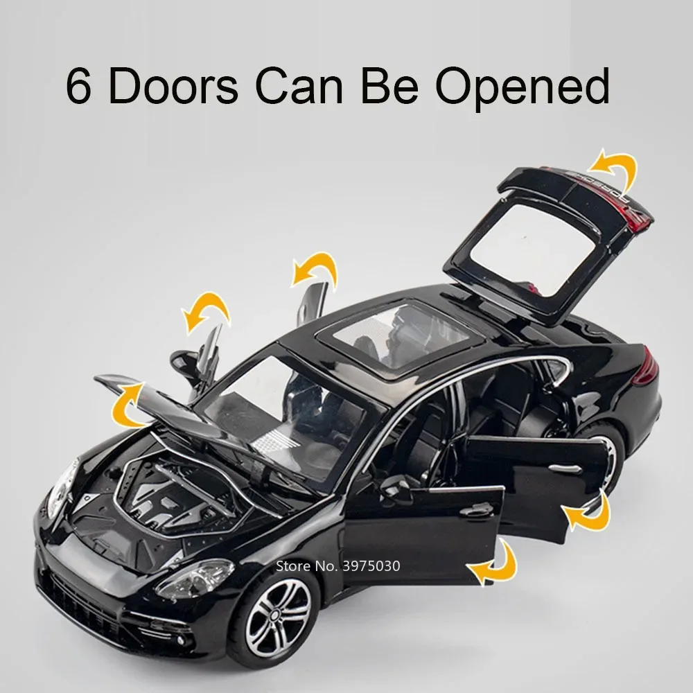 1:32 باناميرا 911 Targa 4S ألعاب نموذج سبيكة دييكاست سيارات موسيقى خفيفة المركبات الإطارات المطاطية عجلة التراجع طاولة السيارة حلية