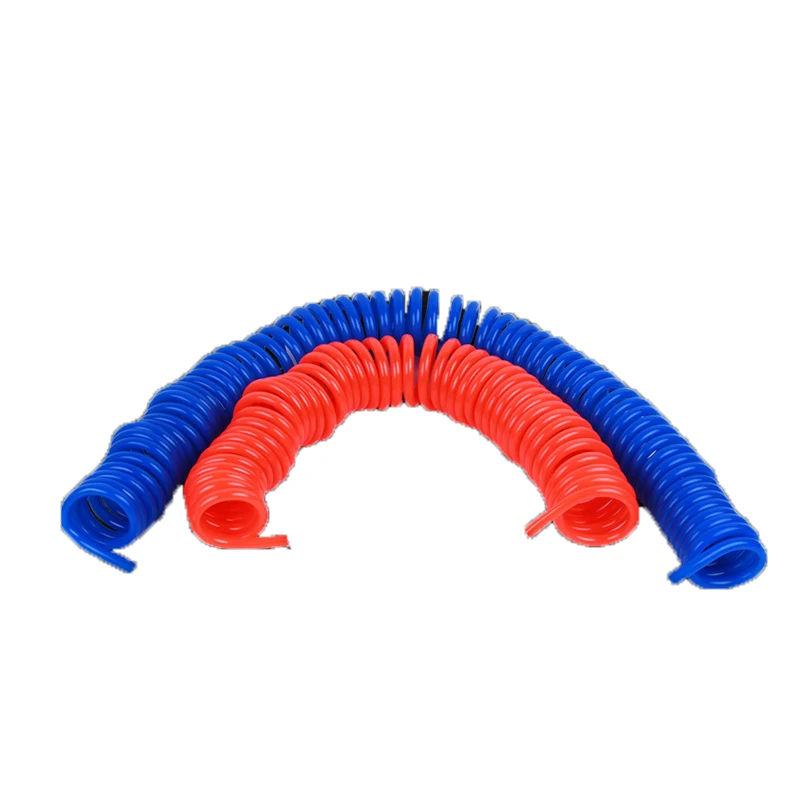 3M PU 8mm x 5mm Polyurethane Air Compressor Hose Tube With Fitting Flexible Tool Connector PU0805 Spring Tube Spiral Pipe