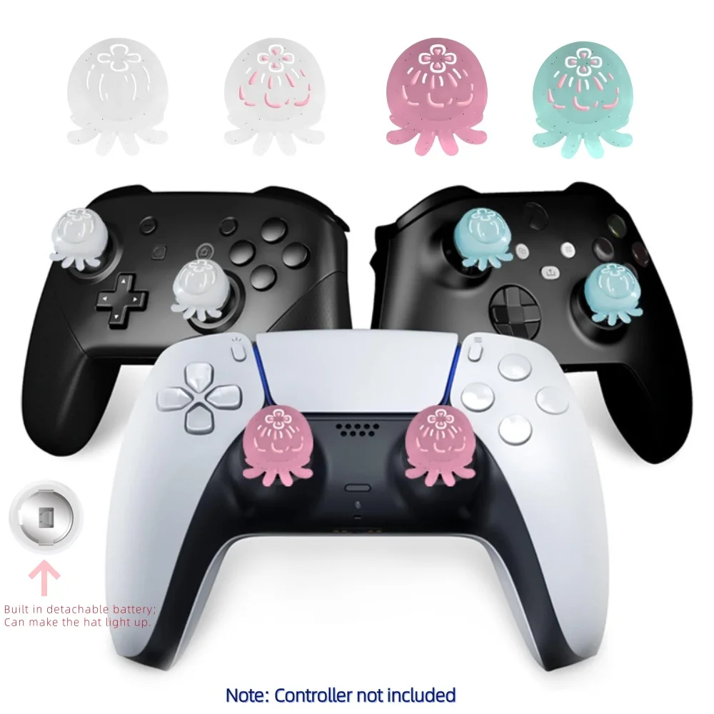 Capuchon de poignée de manette de jeu poulpe brillant, pour PlayStation 5 PS5 Slim Pro Xbox série X/S ONES NS SwitchPro