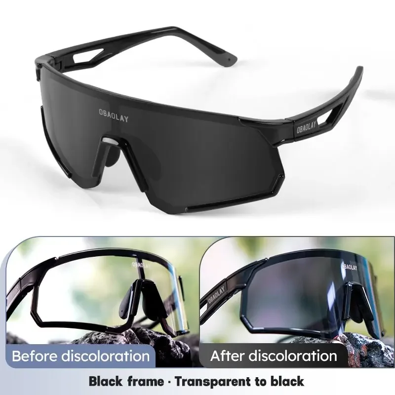 Unisex Polarized Sports Goggles, Photochromatics, Cycling Glasses, Outdoor Fishing, Tennis, Golf, Running, Unisex, 2025