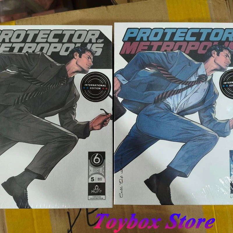 1/12 Metropoilos Protector hombre figura de acción Clark Kent Comic superhéroe delicado 6 pulgadas azul/caqui tela MUFF JUGUETES soldado
