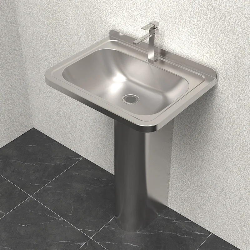 

Supply prison sink, floor-to-ceiling circular arc anti-knock single slot, corrosion-resistant prison school 304 stainless steel