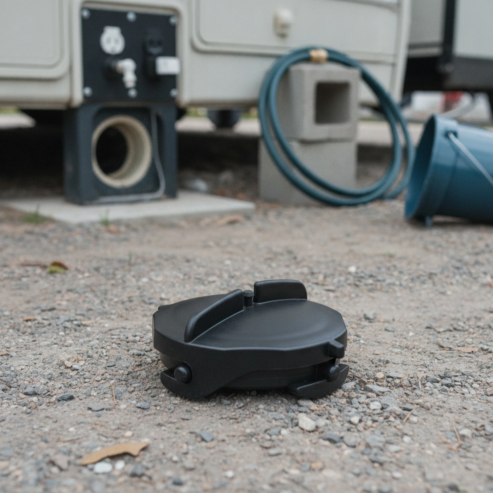 RV ホースキャップ クランプ付き 2ハンドルハンドル RV - Outdoor Camping Trailer のレビューと価格