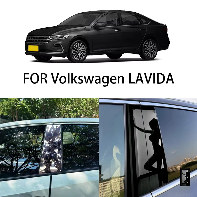 

Door Window Decoration Trims Pillar Posts Stickers Auto Styling For Volkswagen LAVIDA Car accessories