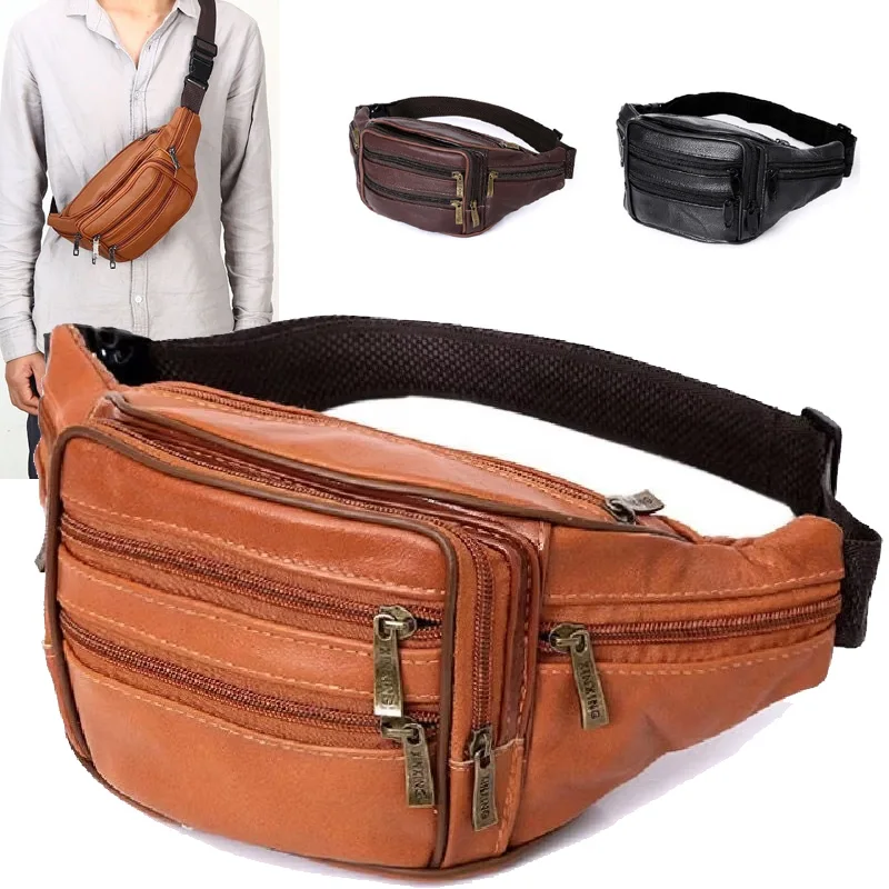 Men's Waist Chest Bag Fanny Pack Belt Bag Male Sling Hip Bum Bag Cross Body Running Jogging Pack for Men Phone Wallet Pouch Bags