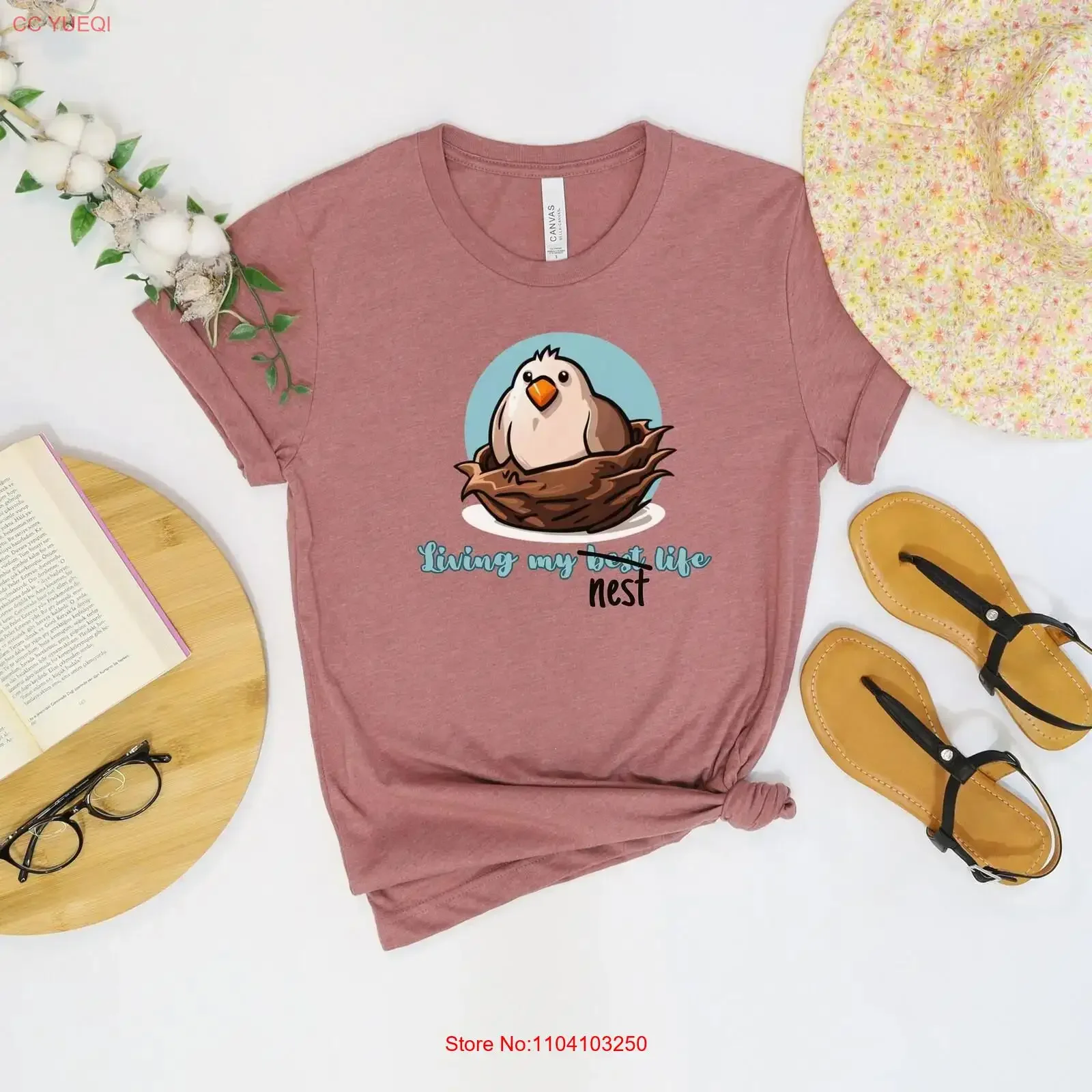 Living My Best Life shirt Funny Bird T nature lover humor Nest Silly animal shirts LMBL Be Yourself You Do girl vintage Washed