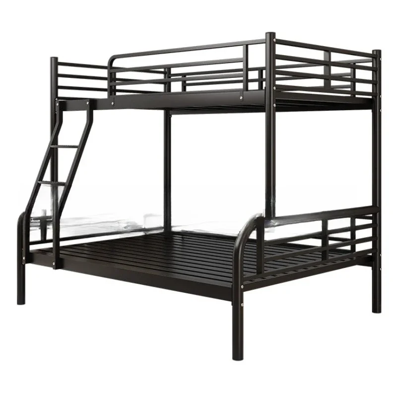 Upper and lower bunk child and mother bed Iron bed Small apartment Iron bed 1.5 meters Upper and lower bunk Iron frame