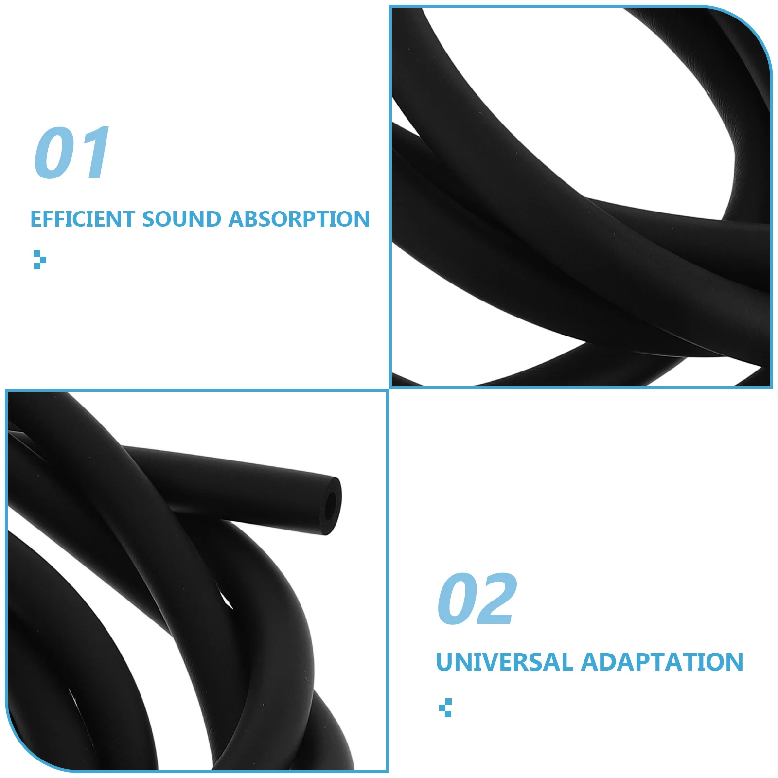 2 قطعة الأكمام رغوة المثبط إمدادات الدراجة امتصاص الصوت أنبوب مكافحة الضوضاء كابل الإسكان دراجة الإطار التبعي