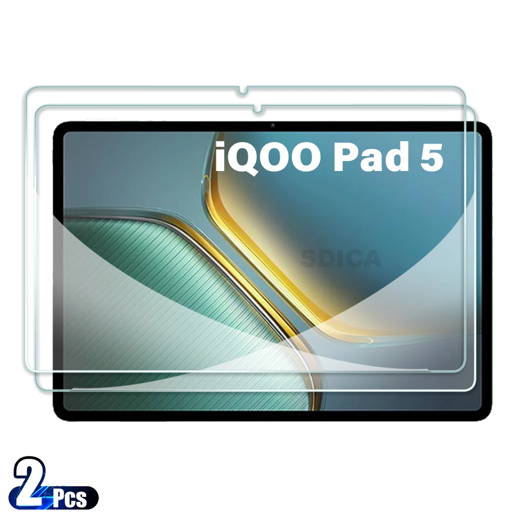 

2 шт. для Vivo IQOO Pad5 12,1-дюймовая защитная пленка из закаленного стекла IQOO Pad 5 12,1-дюймовая защитная пленка для планшета HD с защитой от царапин