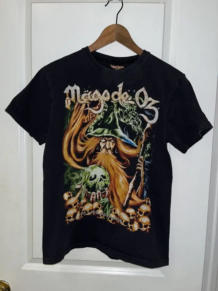 Vintage Mago De Oz Rock Band Tour Men Graphic Tee Size Medium Black