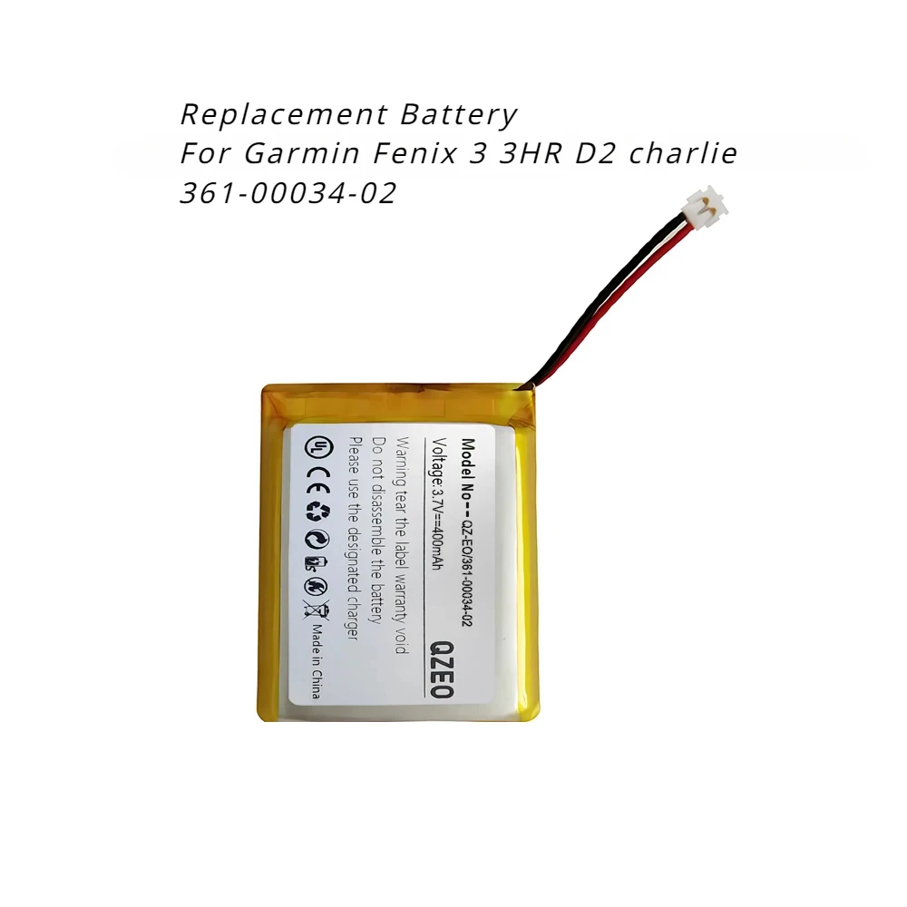 Replacement Sports Watch Battery For Garmin Fenix 1 2 Tactix 3 3HR D2 Charlie 361-00061-00 361-00034-02