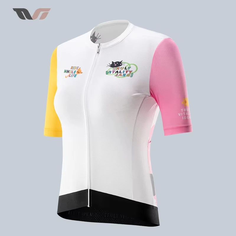 ROCKBROS TVI Women Cycling Jerseys Summer Short Sleeves Bike T-shirts Quick Dry Anti-sweat MTB Road Bicycle Sports T-shirts Top