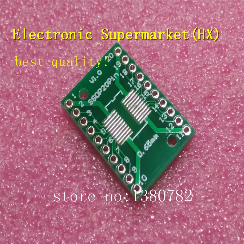 Free shipping 100pcs/lost SOP20 TSSOP20 SSOP20 To DIP20 PCB Transfer Board DIP Pin Board Pitch Adapter