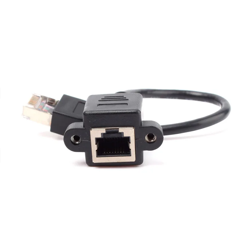 RJ12 6p6c telephone extension cable ,RJ45 network extension cable 1:1 male to female cable with shield brand factory product