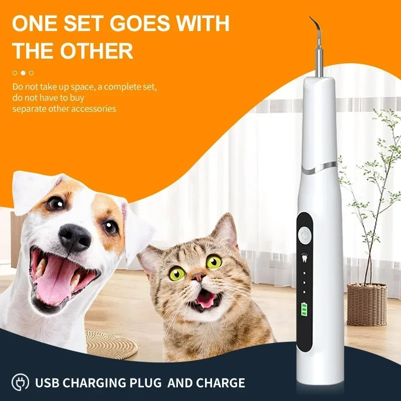 Customizable Pet Oral Care Beauty Instrument Electric Household Portable Stone Removal Ultrasonic teeth Cleaner