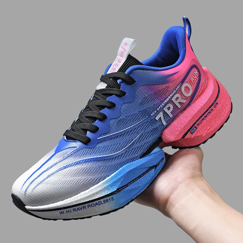 

2024 Marathon Air Cushion 35-45 Sports Running Shoes Men Breathable Lightweight Women Comfortable Nonskid Speciality Sneakers