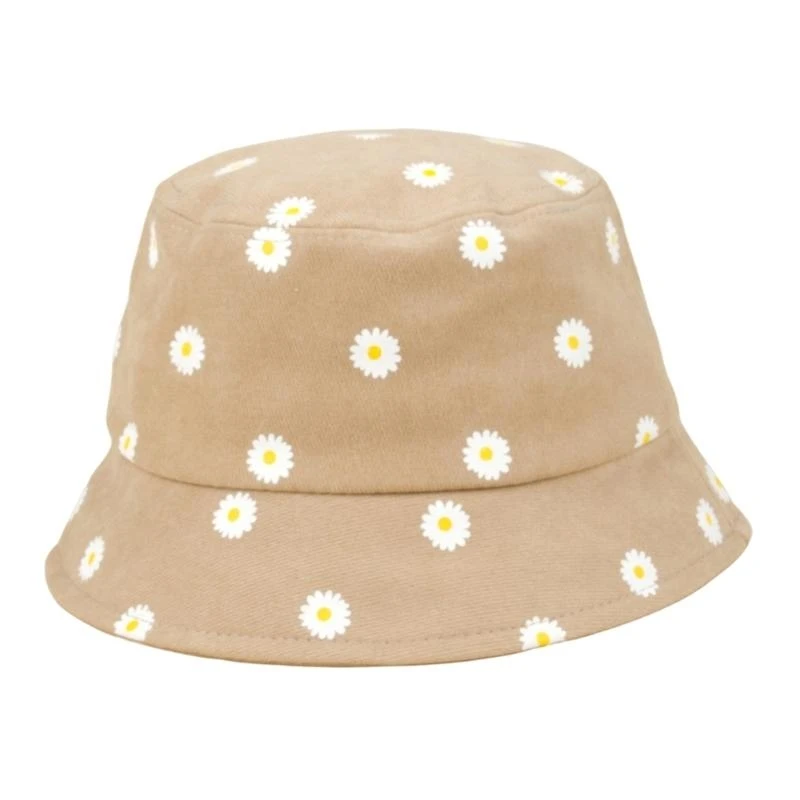 

J15U Kids Bucket Hat Breathable Toddler Cotton Hat Print Infant Summer Sun Cap