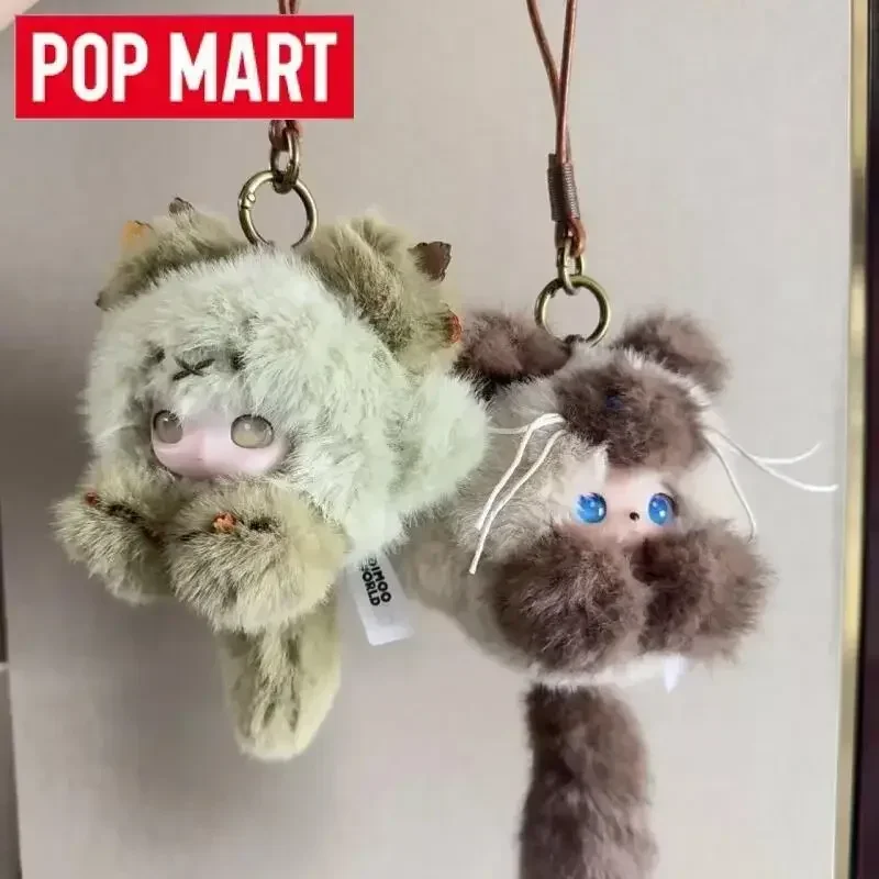

POP MART Dimoo Vinyl Plush Pendant Cat Blind Box - Mystery Anime Action Figure Doll Genuine Toy Cat-Themed Ornament Gift