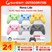 GameSir Nova Lite Gamepads PC Switch Gaming Controller for Nintendo Switch Steam iOS Android with Hall Effect Josticks