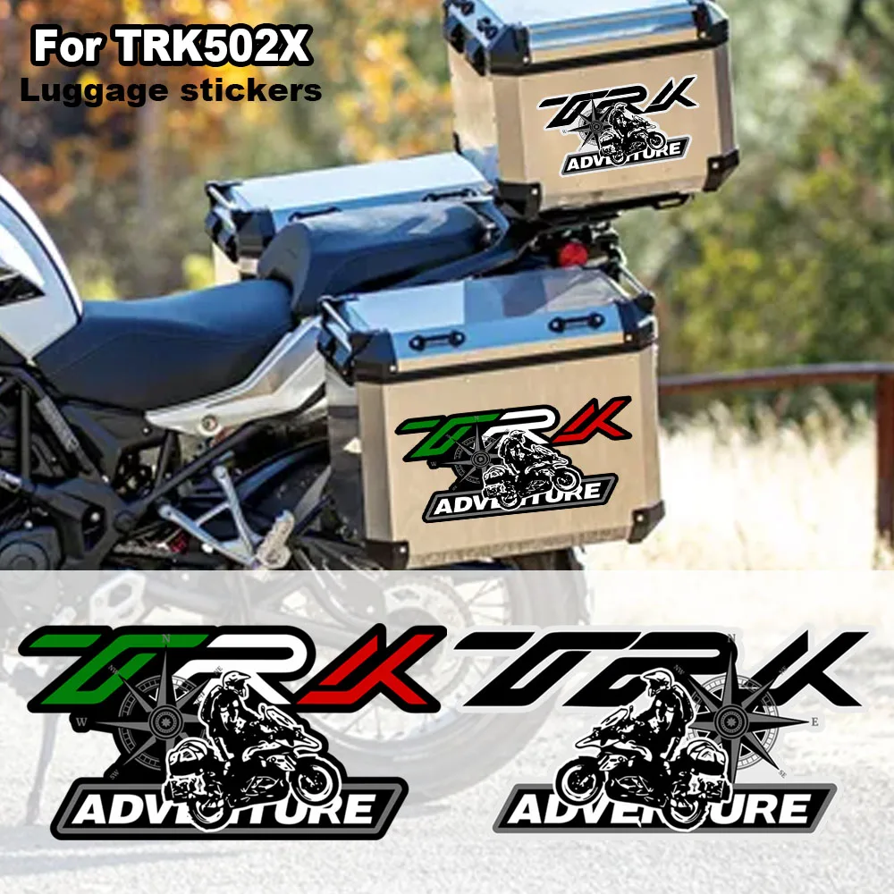 

For Benelli TRK502X TRK 502X 502 X Adventure Motorcycle Aluminium Top box side Trunk luggage stickers decals protection kit